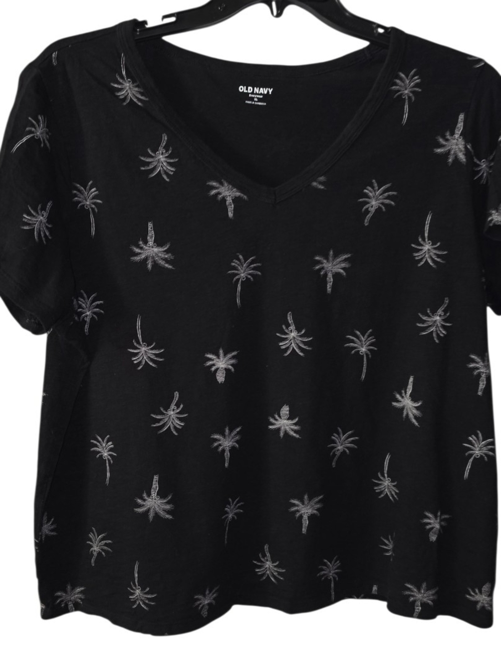 Old Navy Everywear Short Sleeve Black Tee Size XL